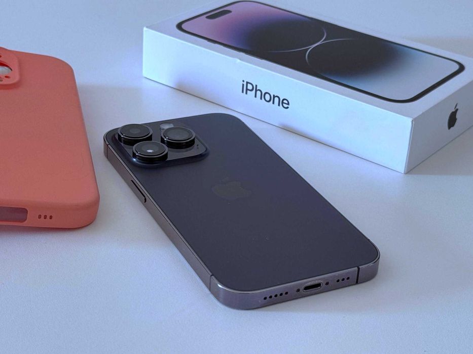 Бартер! Перфектен! iPhone 14 Pro Deep Purple (Лилав)