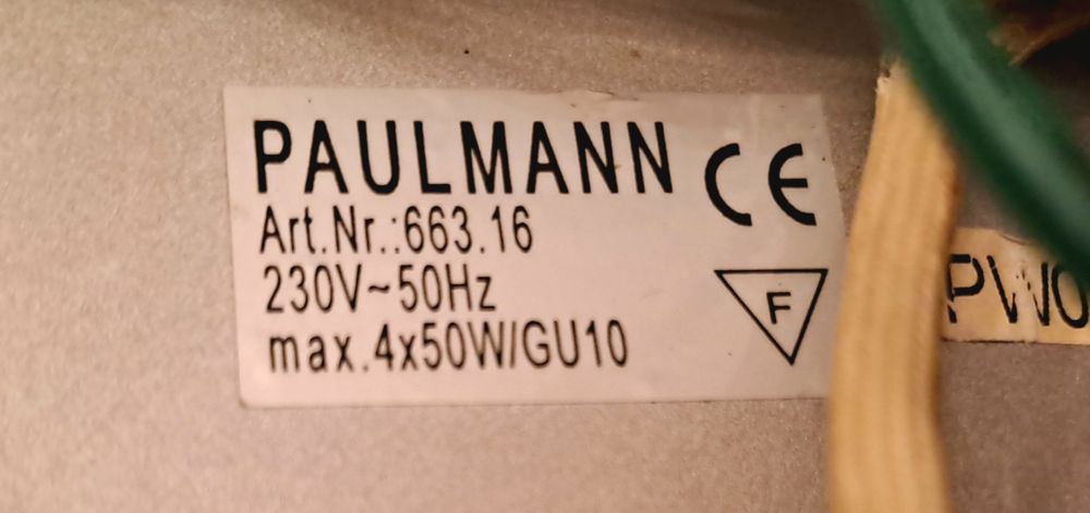 Aplică PAULMANN din inox masiv cu lămpi halogen sau leduri Germania