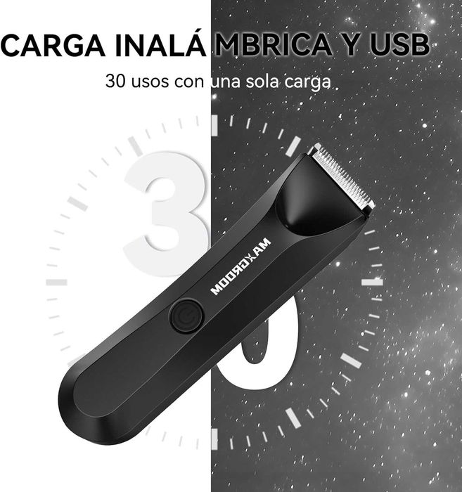 MAXGROOM Мъжки епилатор за тяло с LED светлина