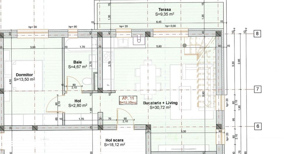 Penthouse cu scara interioara deosebita, 3 camere si 2 bai langa Lidl.
