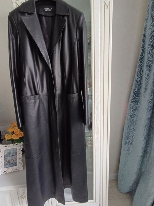 Австрийский кожаный плащ