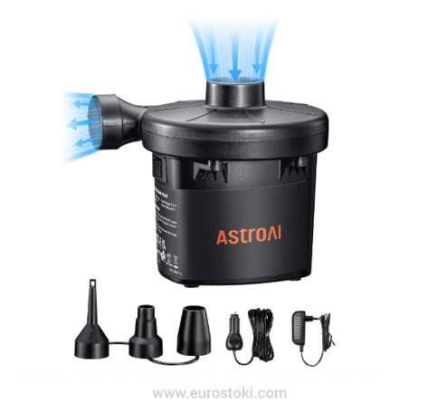 Електрическа помпа AstroAI, 3.5 kPa, 300 L/min, 120 V AC / 12 V DC