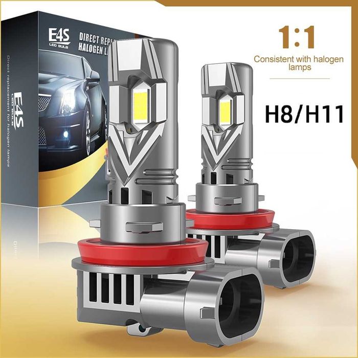 Комплект LED Диодни крушки H8/H11 - 12/24V + 300% Светлина.