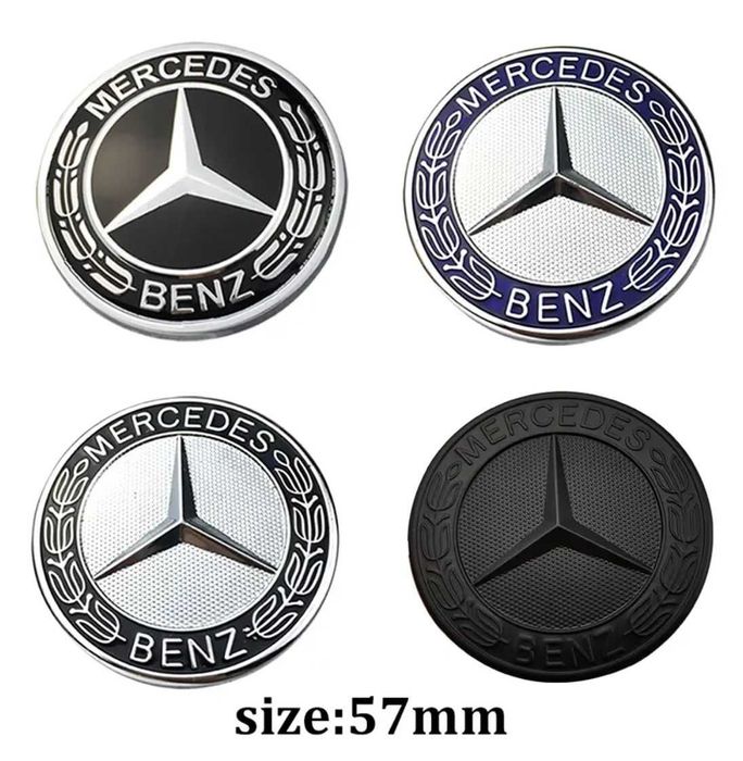 Emblemă capotă logo albastru 57mm Mercedes-benz w204 w212 w205 w177