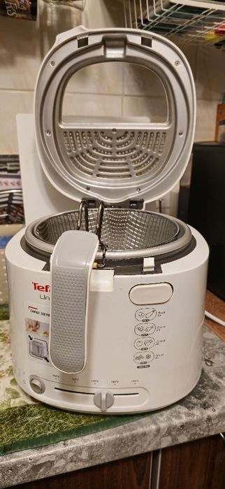 Friteuza TEFAL Uno FF203130, 1kg, 1.8l, 1600W, 150-190 grade, alb-gri