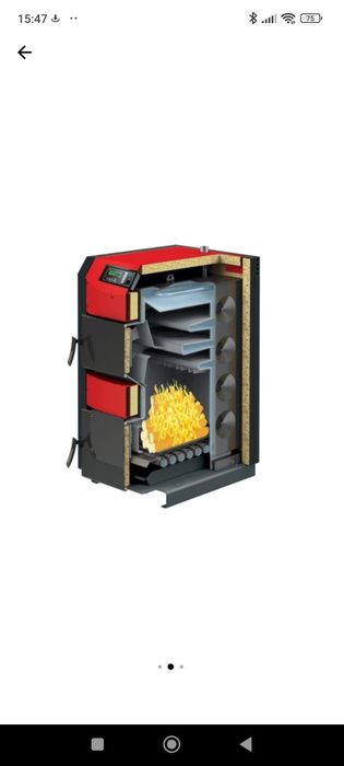 Centrala 30kw cu ventilator pe lemne, carbuni , peleti  si boabe de porumb