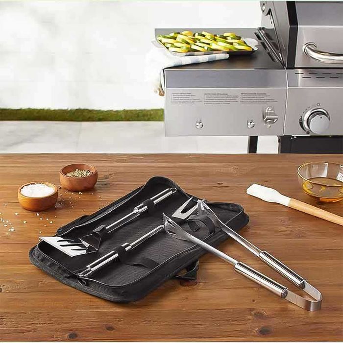 Комплект прибори за скара от 7 части с чанта за съхранение Zilan