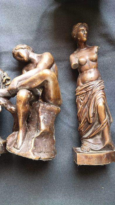 lot 7 statuete bronz replici dupa scluptori celebri