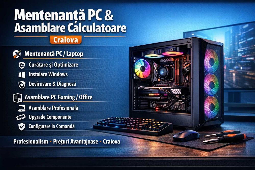 Mentenanță PC & Asamblare PC Gaming / Office