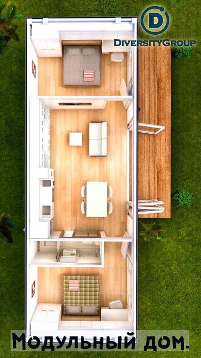 Мобильные дома, конструкции из контейнеров