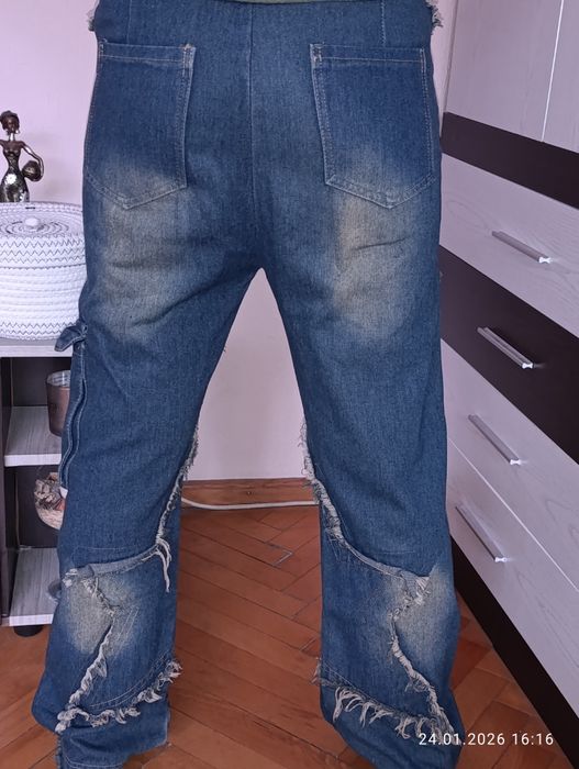 Сини y2k широки дънки