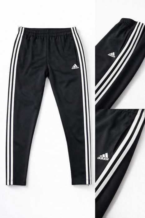 Adidas Mens Tapered 3 Stripe Pants
