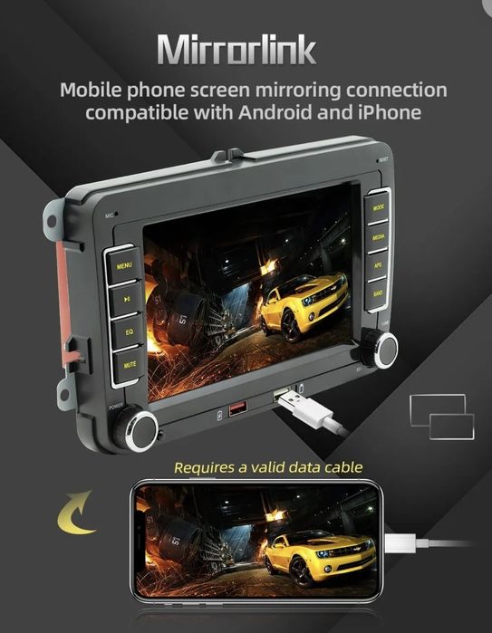 Навигация s Android auto,Carplay + камера за VW,Seat,Skoda