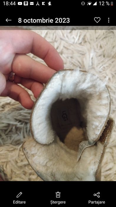 UGG ghete îmblănite de copii
