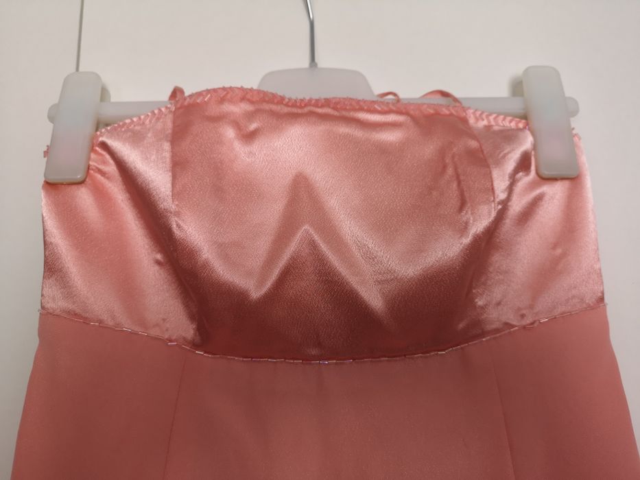 Rochie de ocazie, seara, bal de absolvire, coral, marimea 38-42