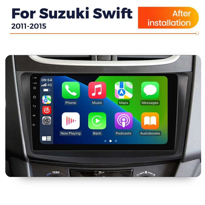 NAVIGATIE Android 14 Suzuki Swift 2010-2017 1/8 Gb Waze CarPlay CAMERA