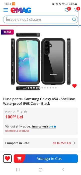 Husa Samsung Galaxy A54 - ShellBox Waterproof I