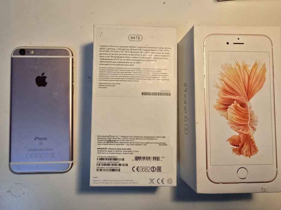 Продам IPhone 6s, 64 Гб, розовый