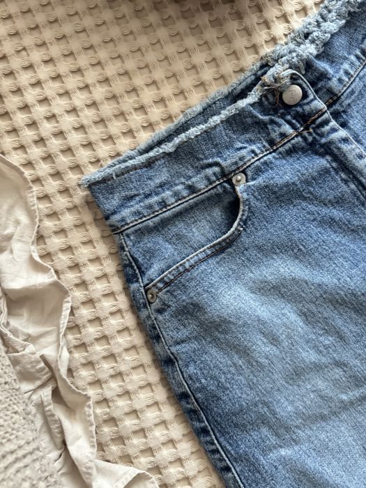 Юбки джинсовые ниже колен рМ