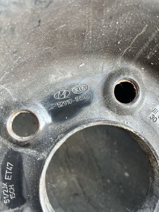 2 бр.  железни джанти 15” с гуми 5x114,3 5,5J за Hyundai KIA