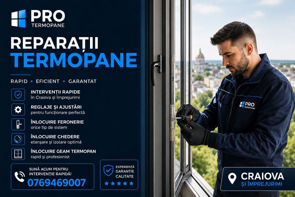 Reparatii termopane reparatii tâmplărie