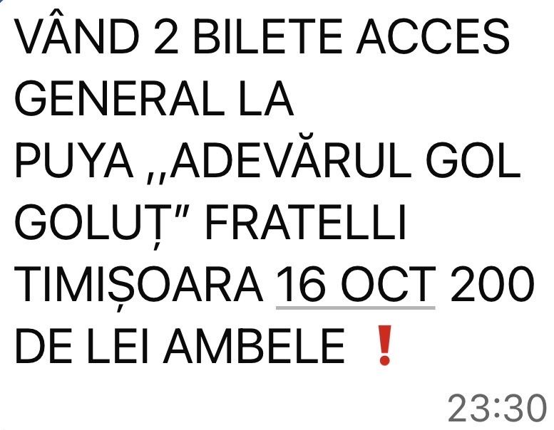 Bilete Puya Fratelli Timisoara