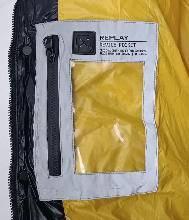 Replay Down Puffer Jacket оригинално пухено яке M черна пухенка