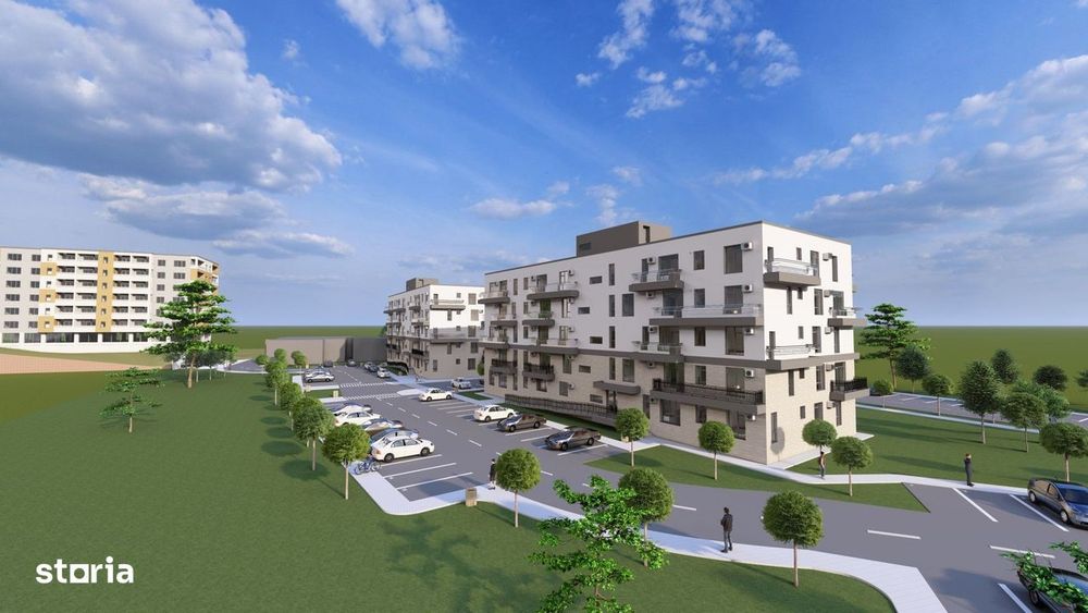 APARTAMENT cu 2 camere, 59 mp, ETAJ 2, Complex TUDOR VLAD RESIDENCE;