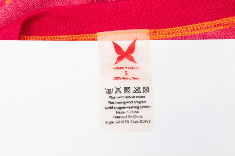 Kari Traa дамска мерино блуза розова термо бельо от мериносна вълна S