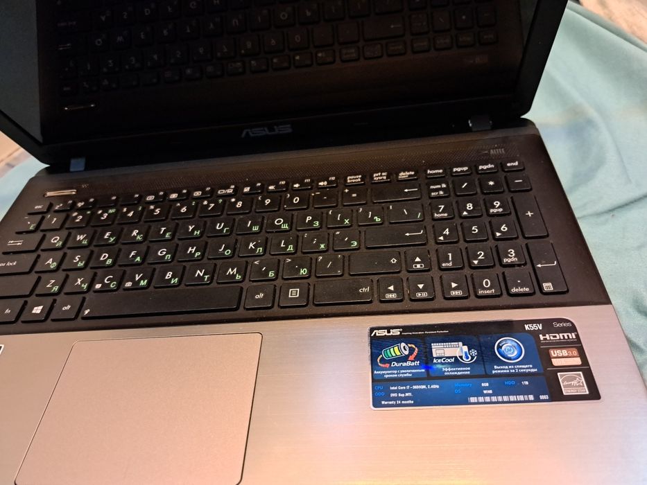 Asus k55v хорошем состоянии, новый