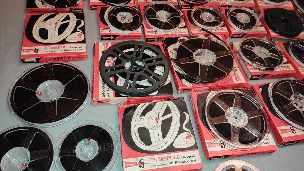 26 role bobine pelicula 8 mm pt. aparate de proiectie