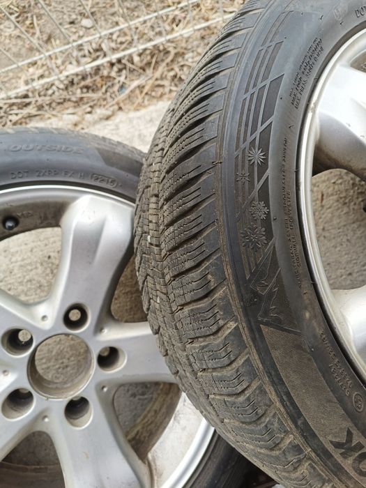 Jante Mercedes 5x112 cu cauciucuri de iarna 205/55/16