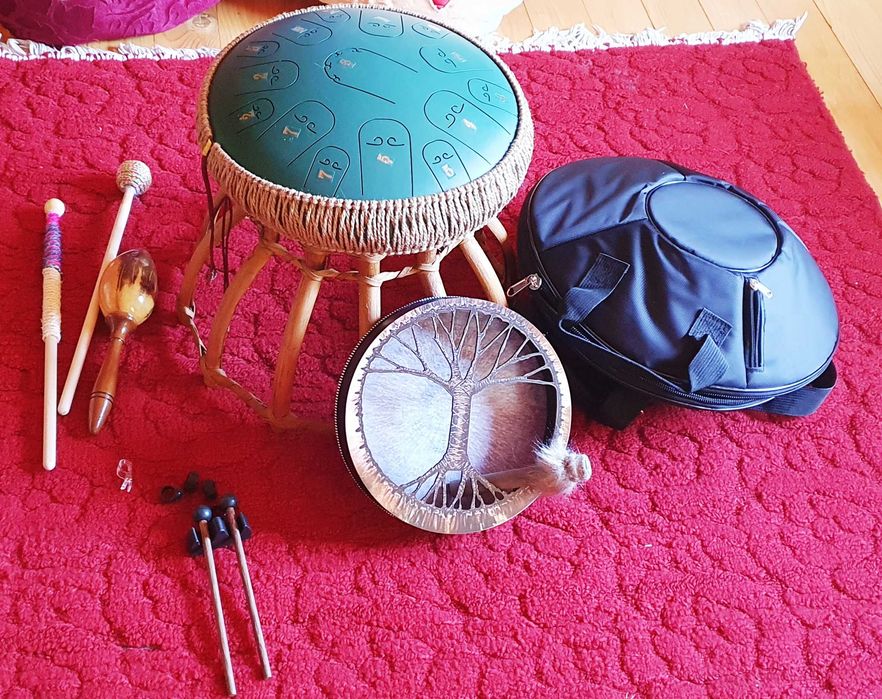 Handpan –(Tamburina -Toba cu limba din oțel) instrument de percuție