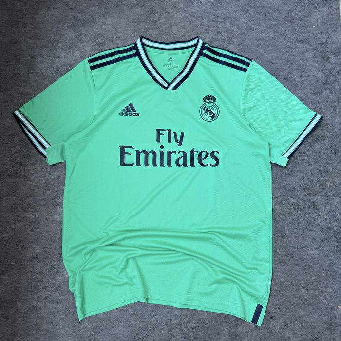 Tricou Fotbal Adidas Real Madrid Third 2019/20 Verde Turcoaz Fly Emirates Climacool L