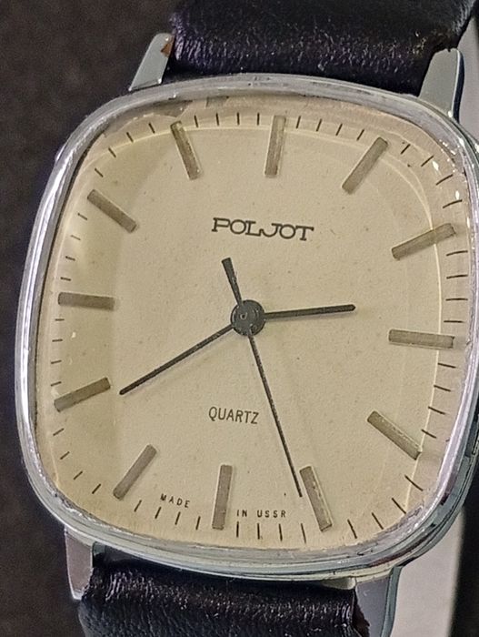 Руски мъжки ръчен кварцов часовник  POLJOT  ПЛЕТ.