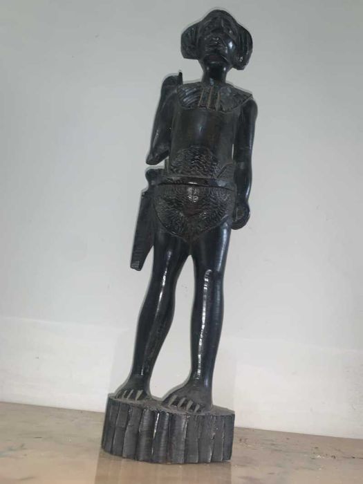 Statuie africana din lemn abanos