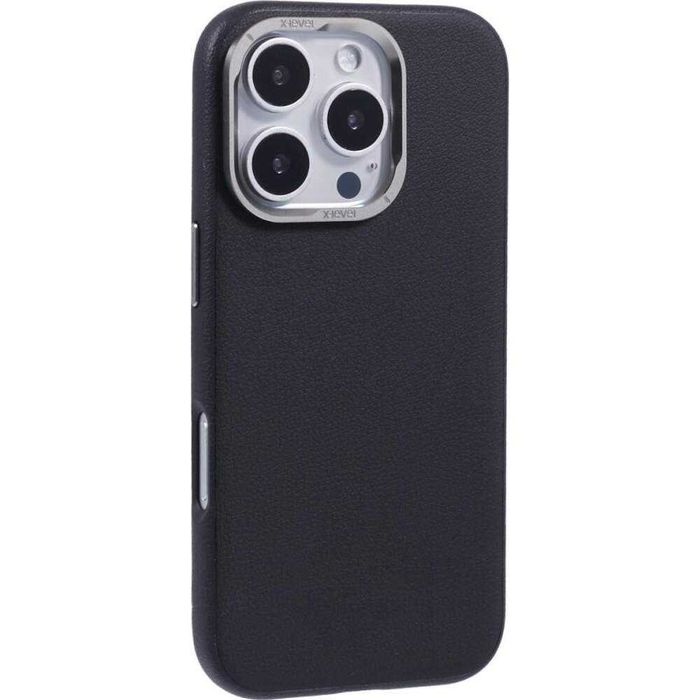 Husa piele magsafe + Folie ecran APPLE iPhone 16 Pro Max Plus 16 Pro