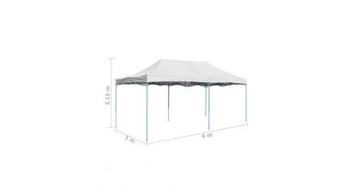 Cort pliabil de gradina, sistem acordeon, 3x6m