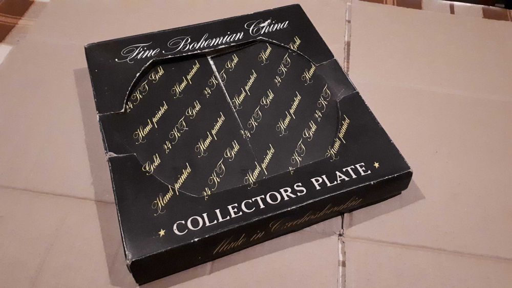 Farfurie portelan Bohemia, Cehoslovacia, de colectie (diametru=24cm)