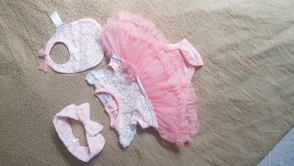 Tinuta completa bebe/Rochita de designer botez/sedinta foto bebe