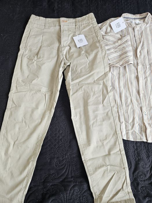 НОВ Лот дрехи на Mango за момче 140\146см. 9-10год.Дънки Slim и дън.як