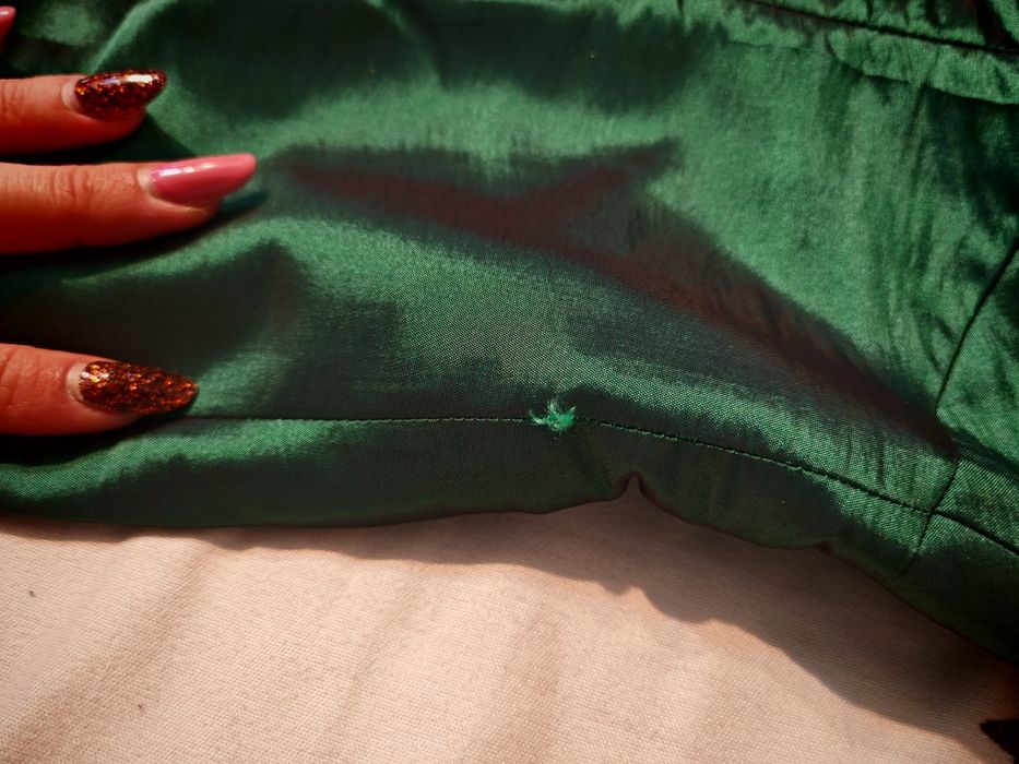 Rochie eleganta, verde smarald, tip sirena