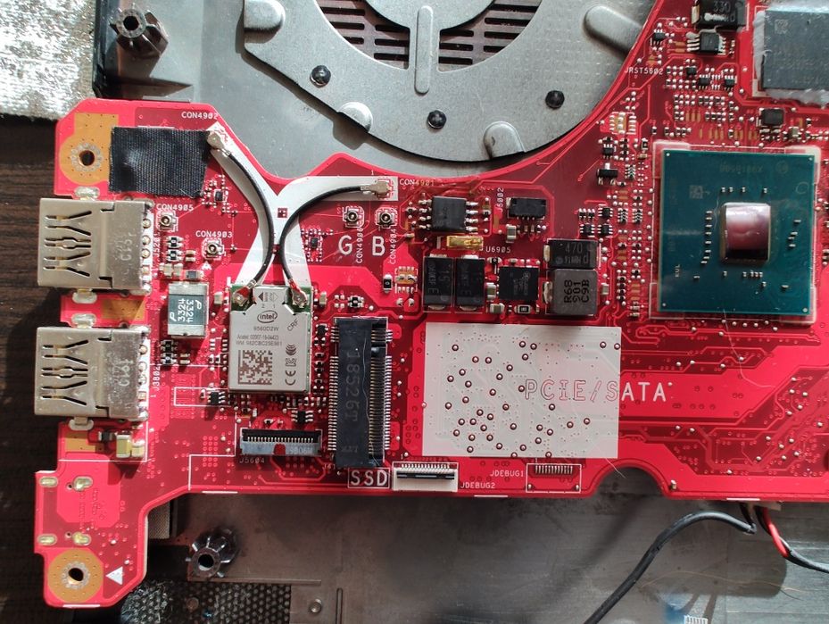 Комплект дънна платка asus rog zephyrus g14 GU502GW с 2 вентилатора