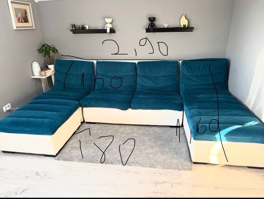 Coltar modular turcoaz