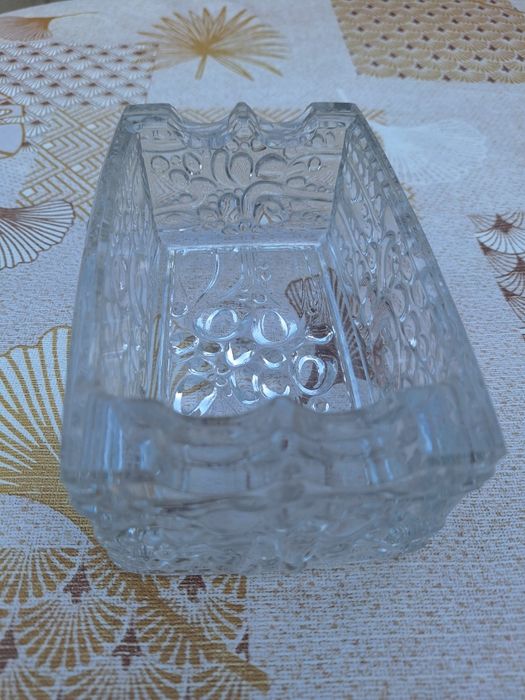 Кристален комплект Ваза и пепелник