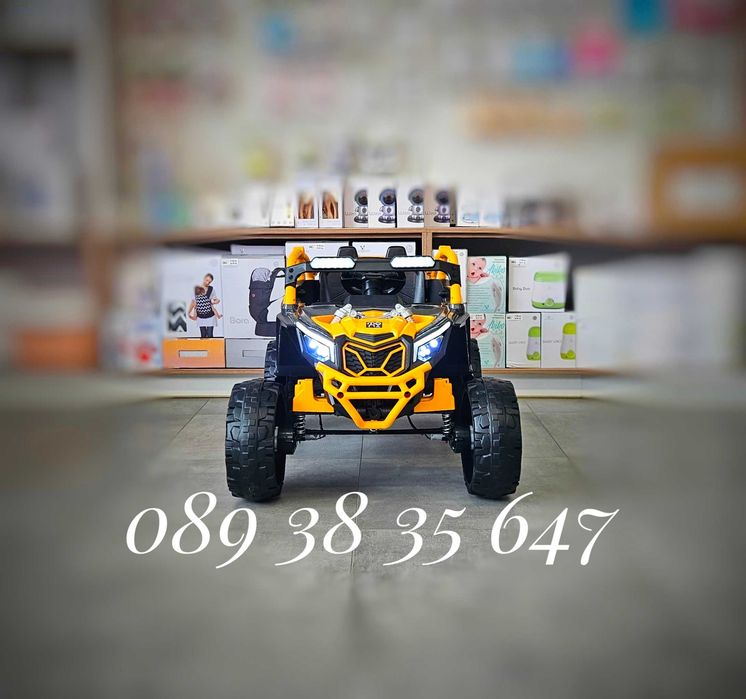 ТОП ЦЕНА!НОВО!Акумулаторен джип Kansas с 24V батерия,меки гуми,4x4,USB