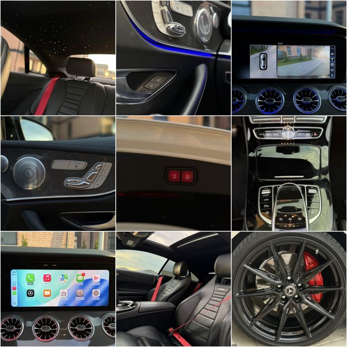 Mercedes - E coupe 9G / Pak, AMG / Head Up / Burmester / Panoramic / Stelute / AirMatic /