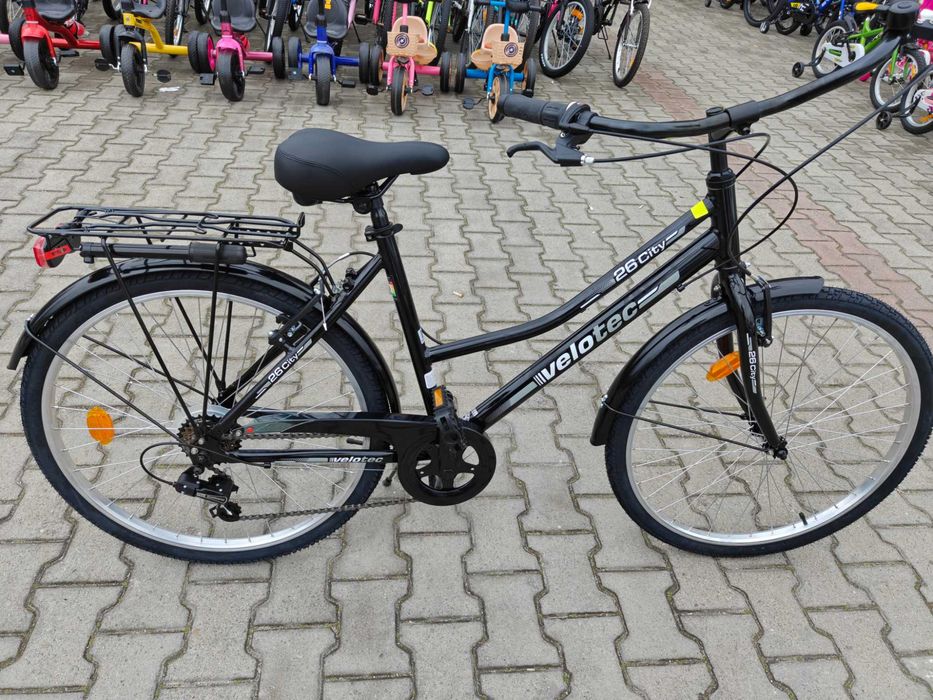 PA Алуминиев велосипед 26" Velotec CITY черен