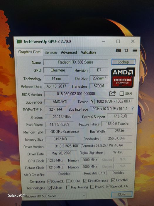 Radeon rx 580 8 gb