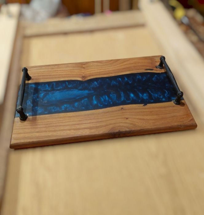 Дъски за сервиране на мезета от епоксидна смола